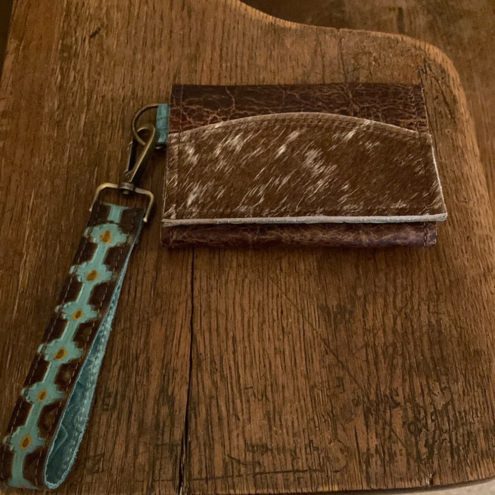 Merrick’s Custom Leather HOH/Leather Mini Wallet NWOT